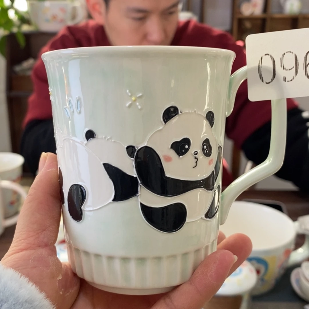 瓷片景德镇釉下彩手绘