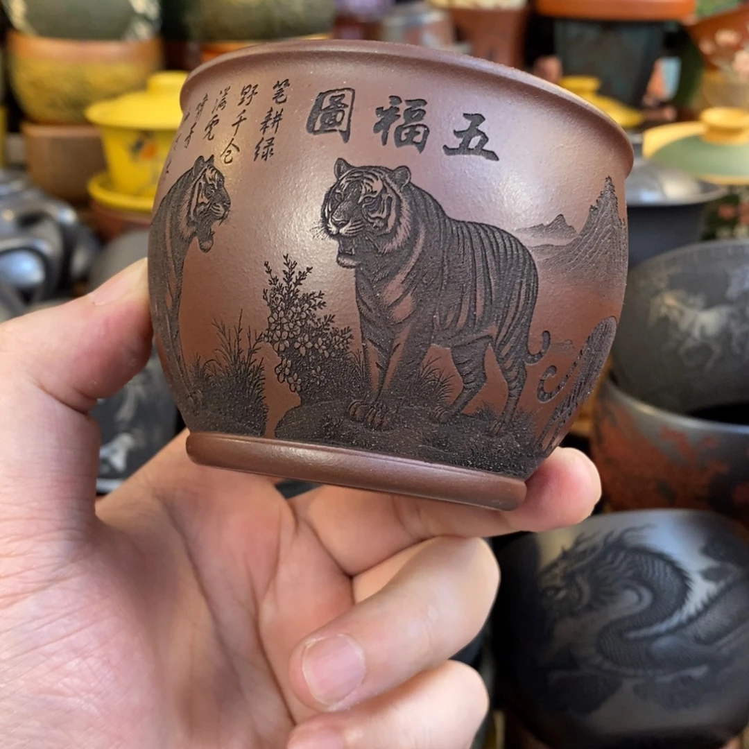 宜兴全手工紫砂杯