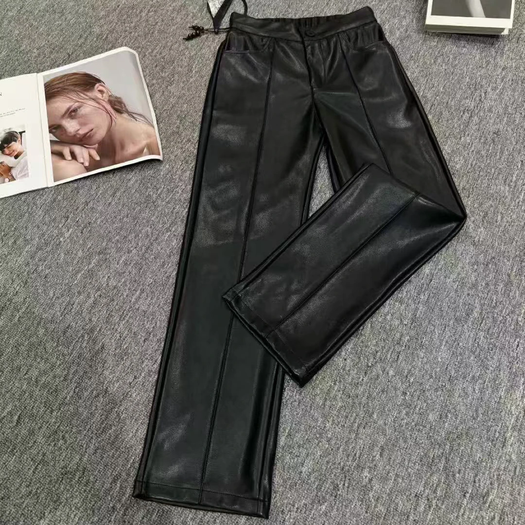 深圳乔莎【显腿长】冬季新款高级感休闲百搭直筒裤