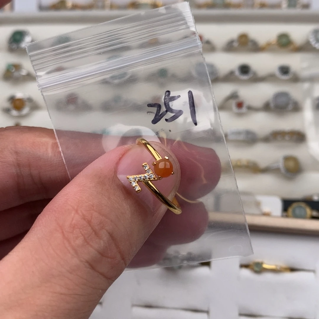 翡翠银S925镶嵌戒圈251