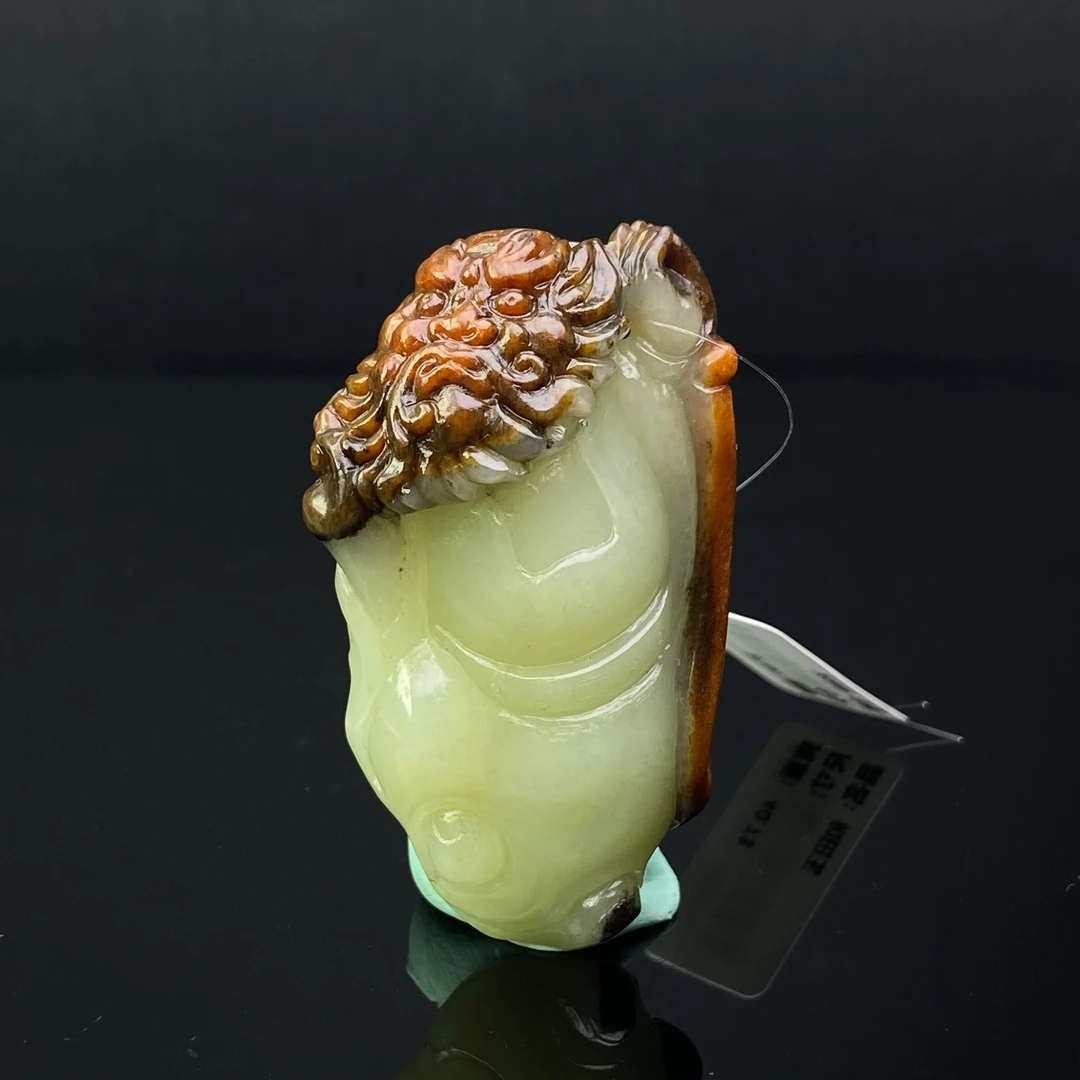 EW13025LY 和田玉 钟馗题诗/朵云轩