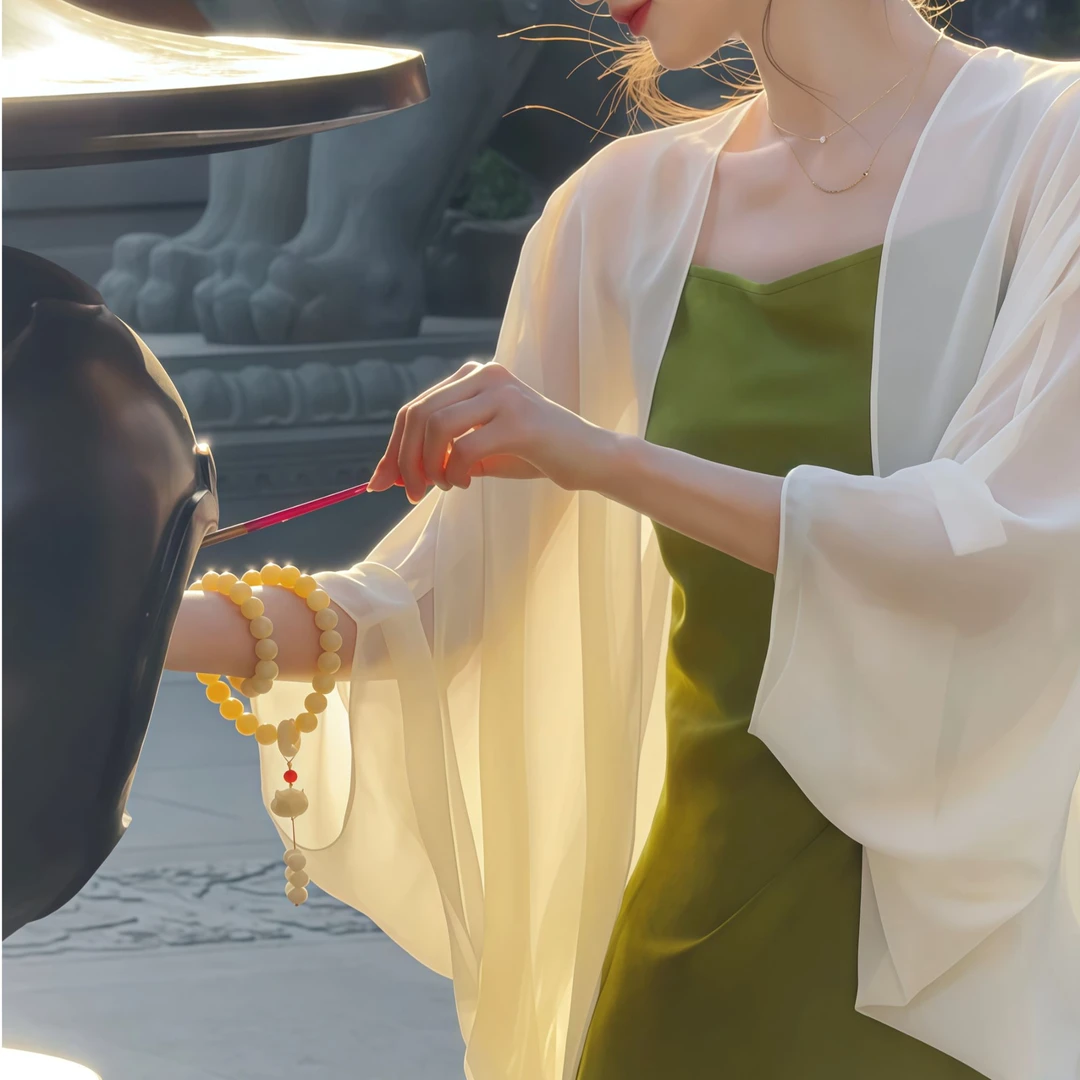 【百搭显瘦】冰丝防晒开衫女春夏新款高级感气质披肩古风罩衫长袖