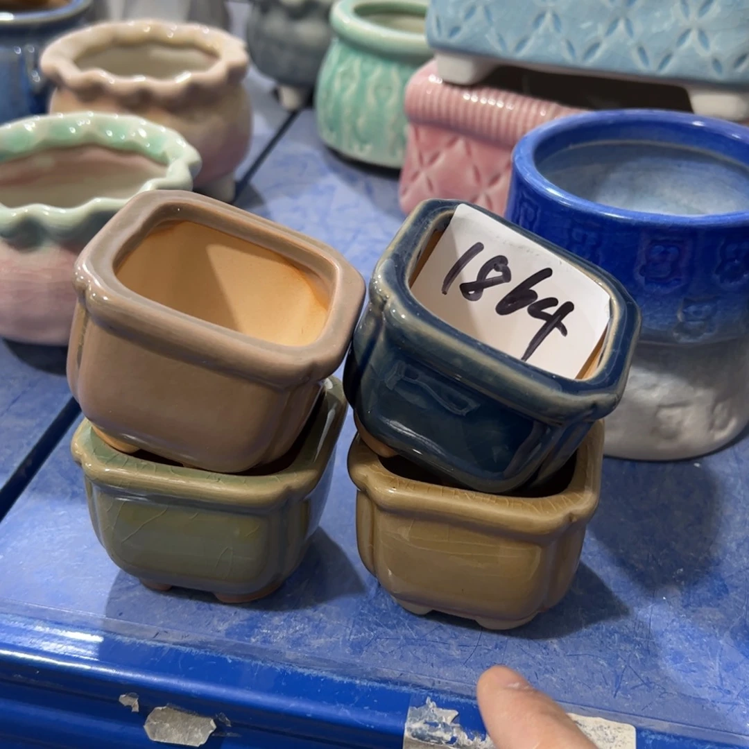 陶瓷陶瓷多肉花盆@@1864