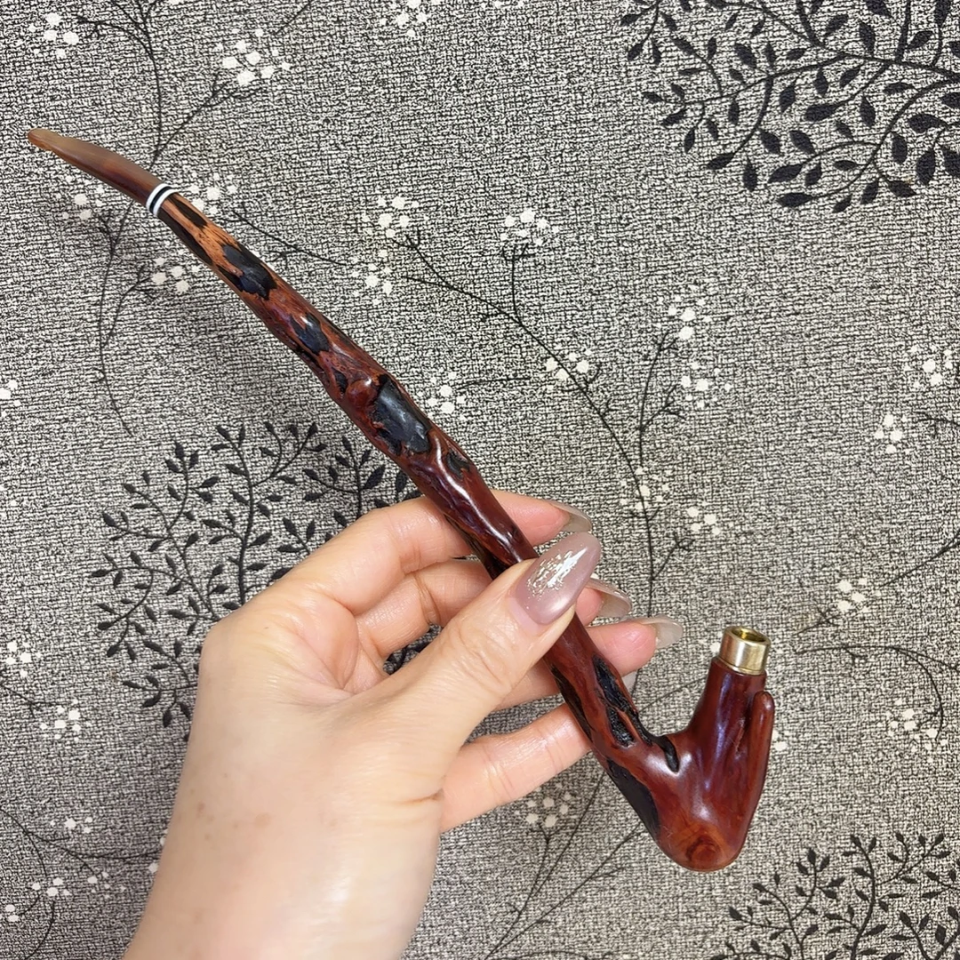 贵州檬子木烟斗纯手工打造一体成型无拼接可出包浆