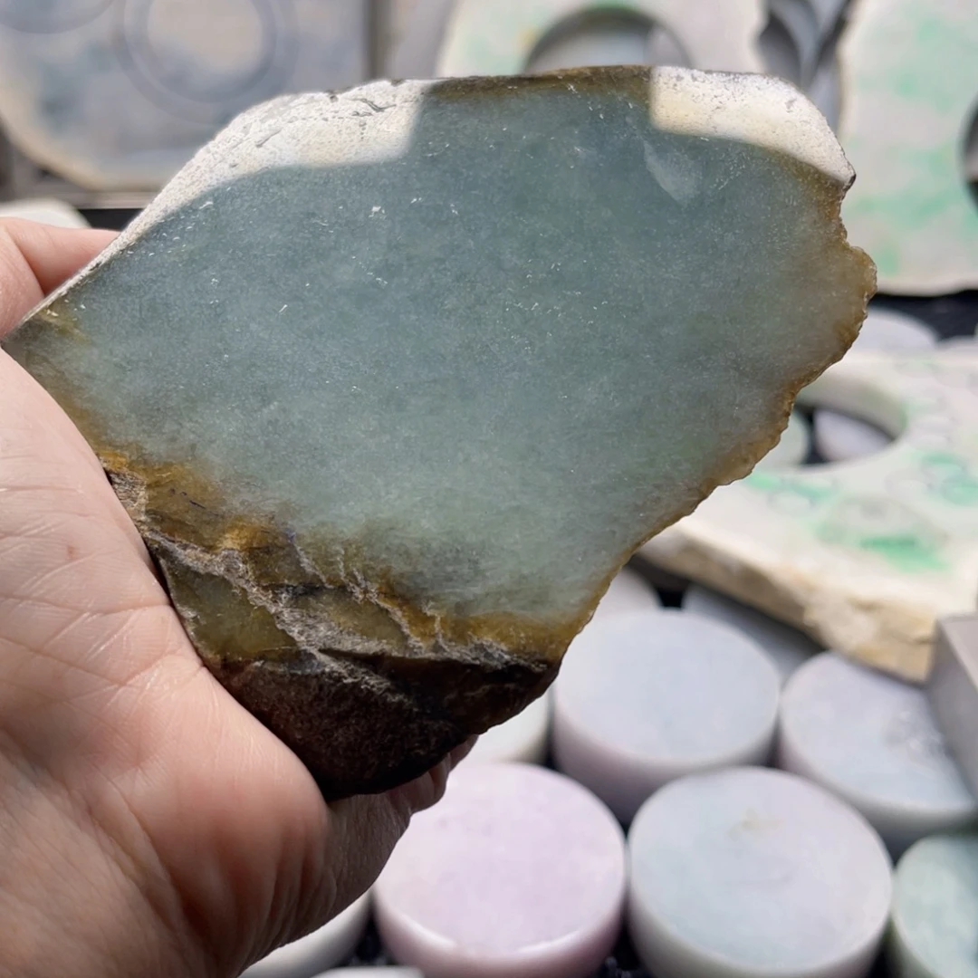 “***u翡翠未镶嵌挂件缅甸翡翠