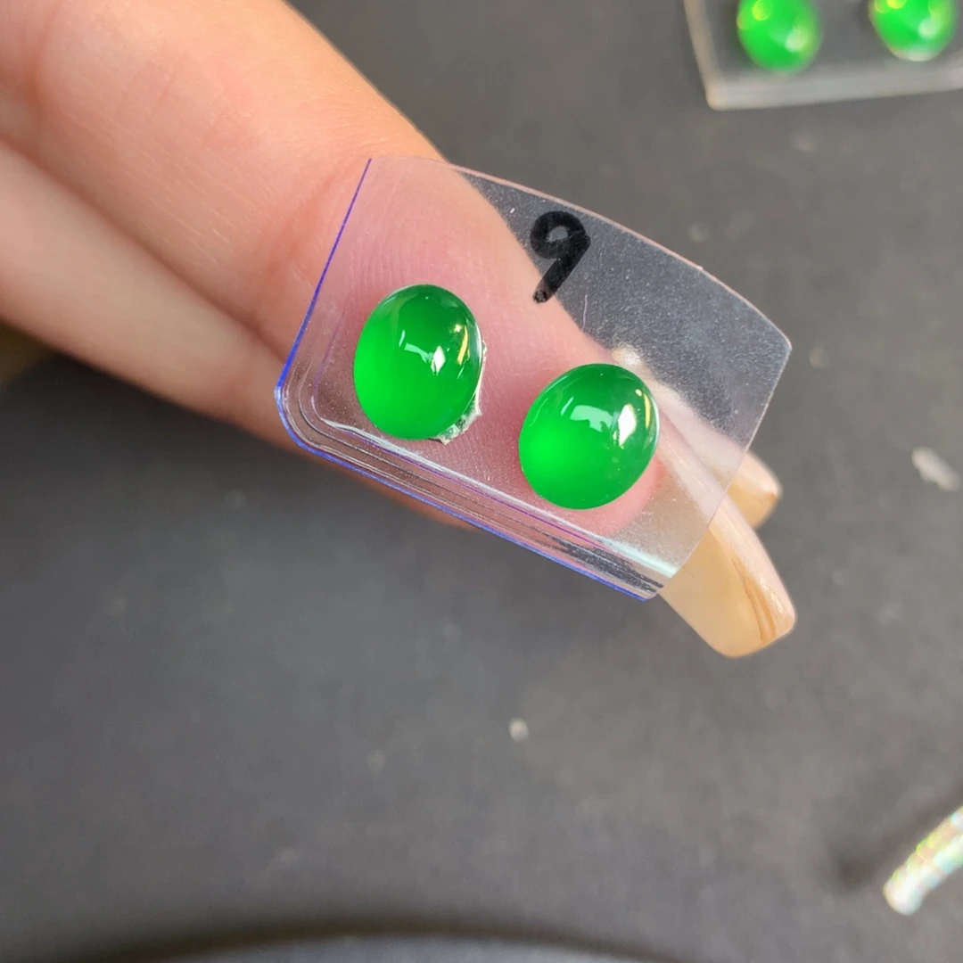 翡翠裸石翡翠翡翠7.57-6.06-4.04