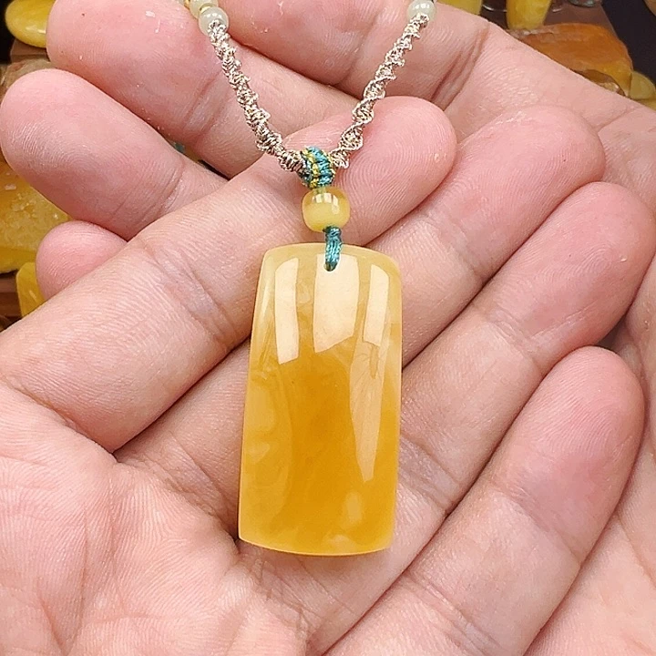 琥珀未镶嵌珠宝奇石蜜蜡吊坠