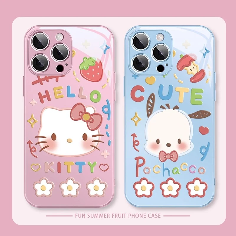 凯蒂猫帕恰狗适用苹果16手机壳iphone15网红少女xr可爱14小清新13