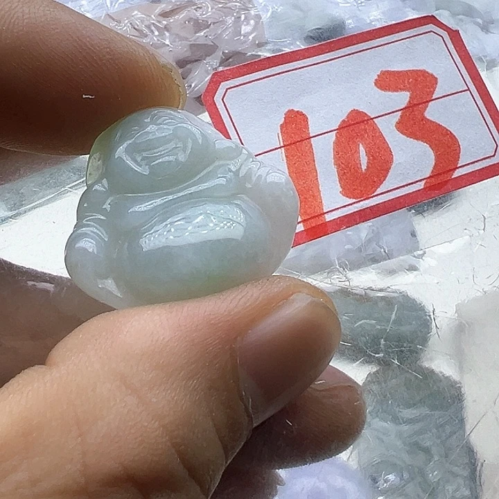 翡翠颈饰未镶嵌天然缅甸翡翠吊坠