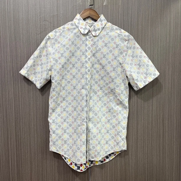 99新 LouisVuitton/路易威登 满印短袖衬衣 尺码:S