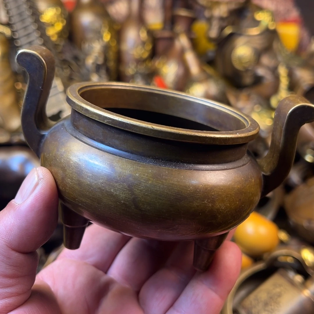 茶壶香炉铜器摆件