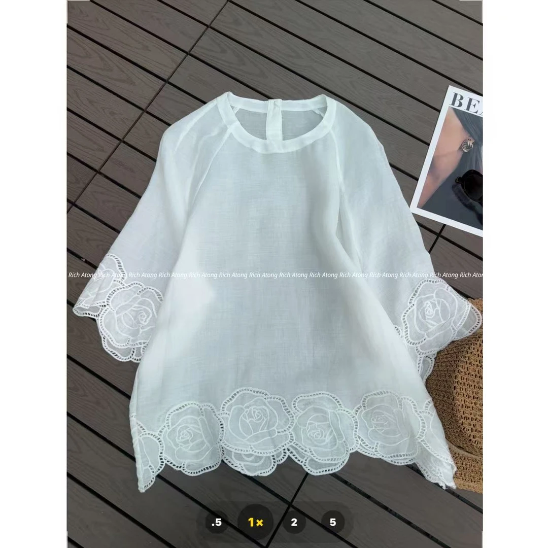 atong/阿彤-【山茶花】-2025 大牌重工大牌刺绣花小衫0423-48