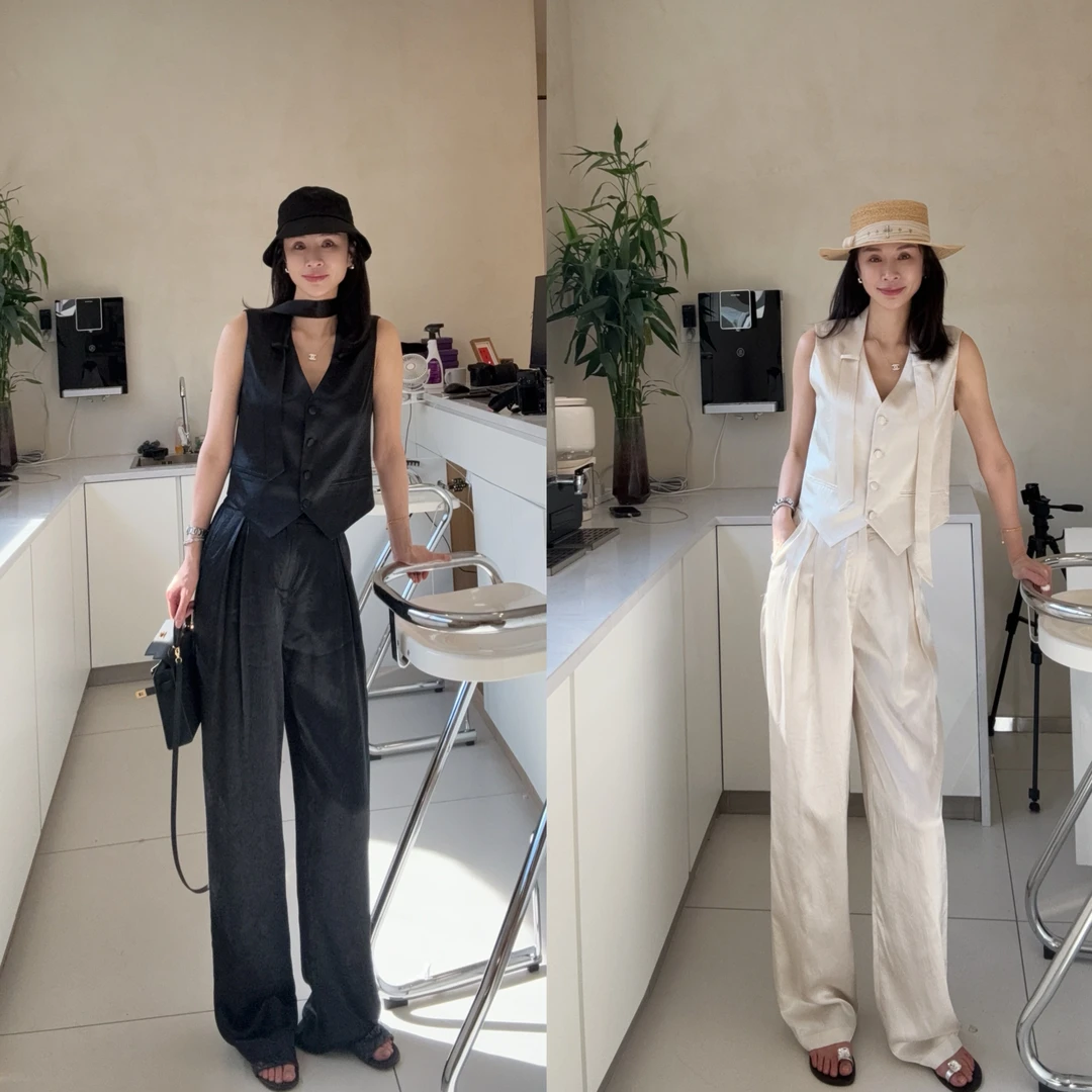 （小雨推荐）2025年夏款时尚修身减龄休闲套装