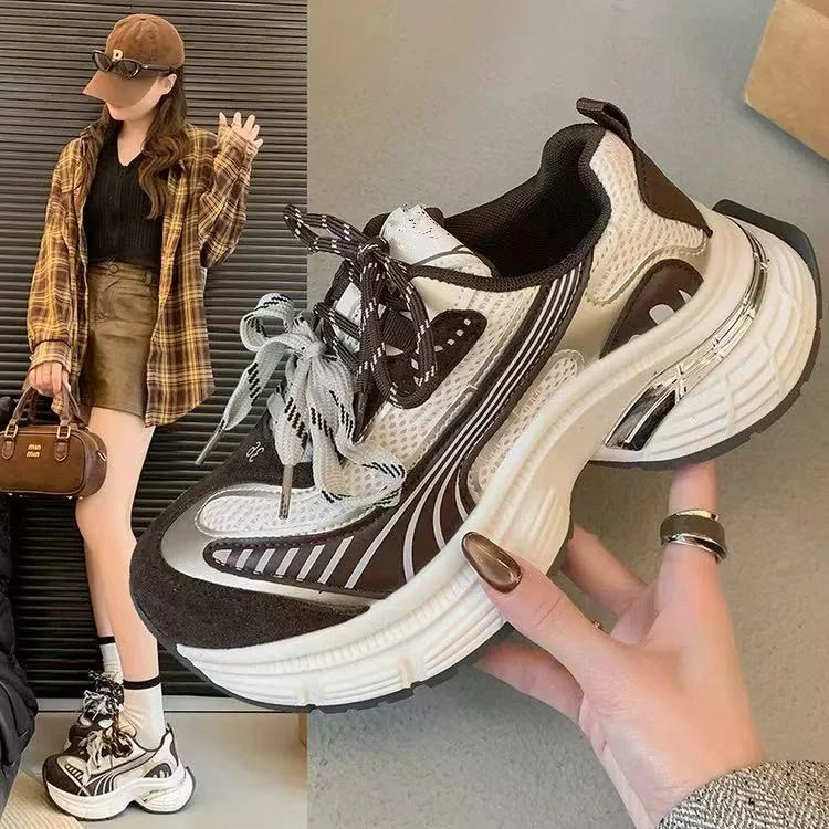 203断码女鞋时尚百搭秋冬女老爹鞋厚底秋季女潮流韩版运动鞋