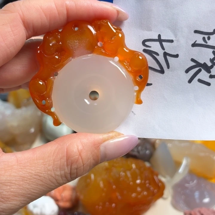 玛瑙/玉髓未镶嵌吊坠(不含链)