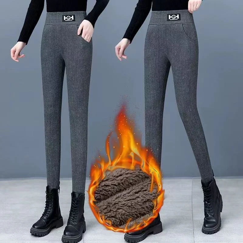 【慕妍专属】898（裤长95左右）加绒外穿显瘦弹力鲨鱼打底裤（600克）