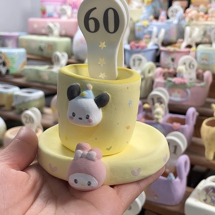 60…..手工手绘花盆