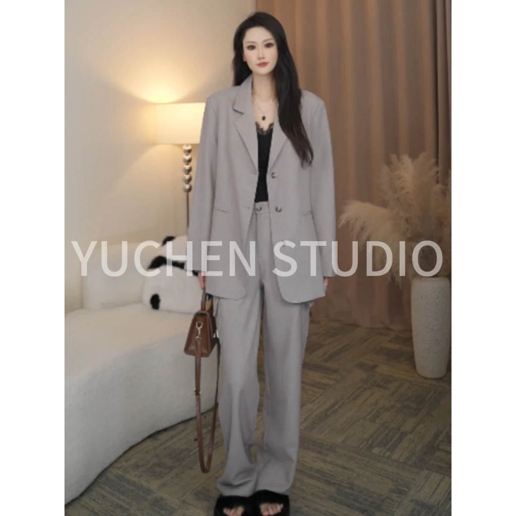 YUCHEN春季高定手工钉珠花卉时尚百搭西装上衣气质显瘦轻奢设计