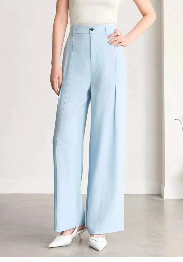 M102310092高腰阔腿裤夏季小个子宽松显瘦休闲裤