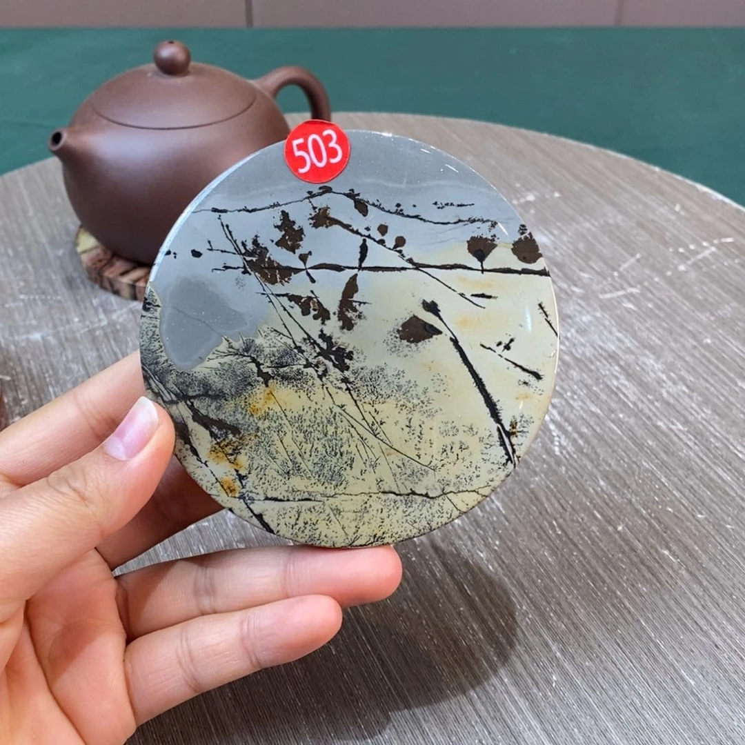 石材广西国画石草花石