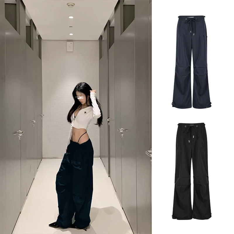 Moses Queen/魔西女王嘻哈街头辣妹运动长裤爵士舞宽松阔腿工装裤