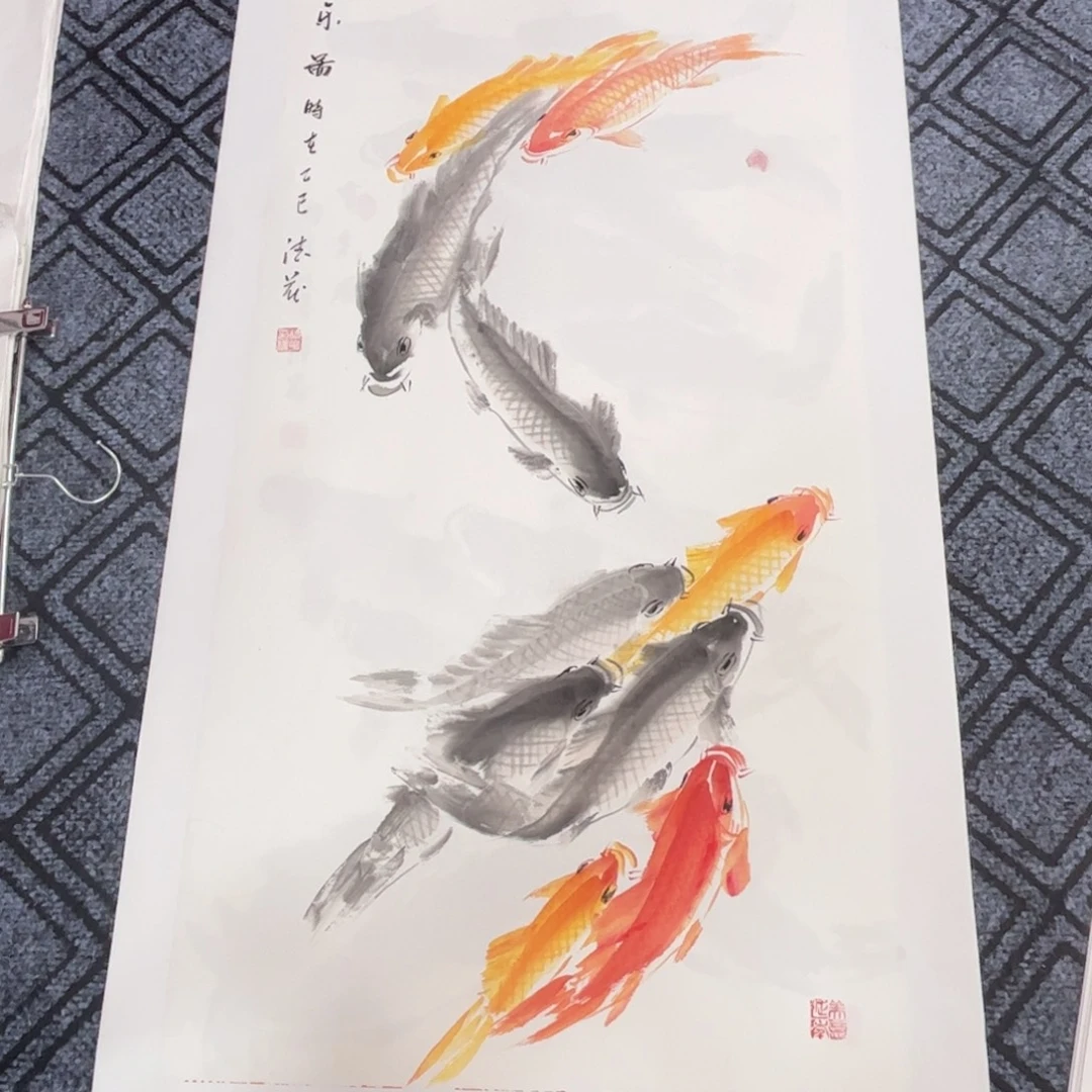 国画三尺花鸟作品s