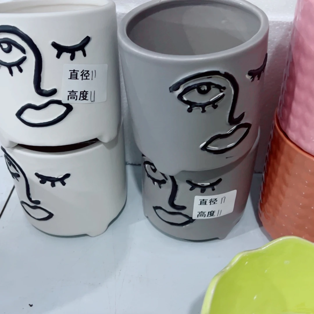 有孔，陶瓷花盆满10米包邮发货