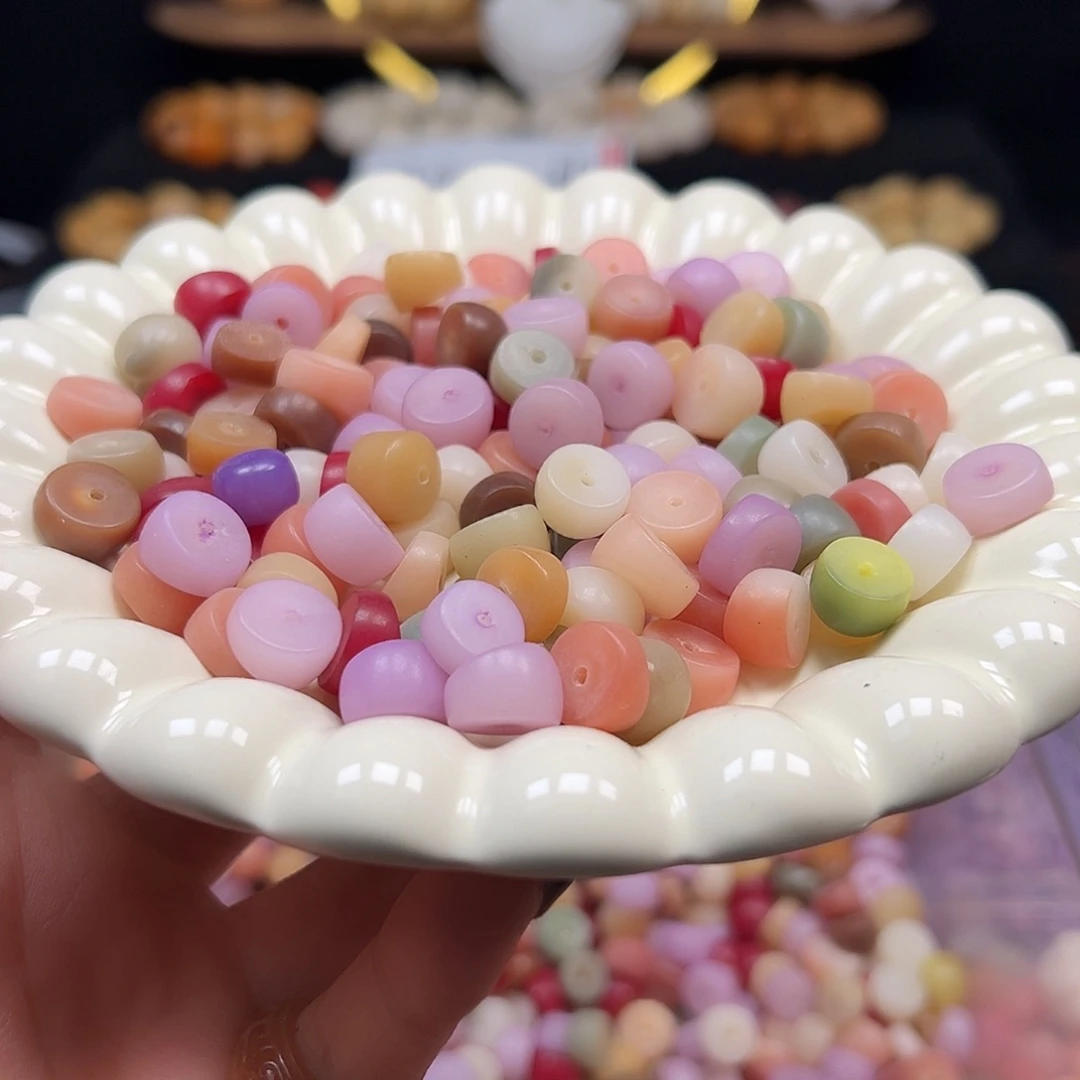 手串菩提根/象牙果瑕疵11到12紫多宝大肠150颗