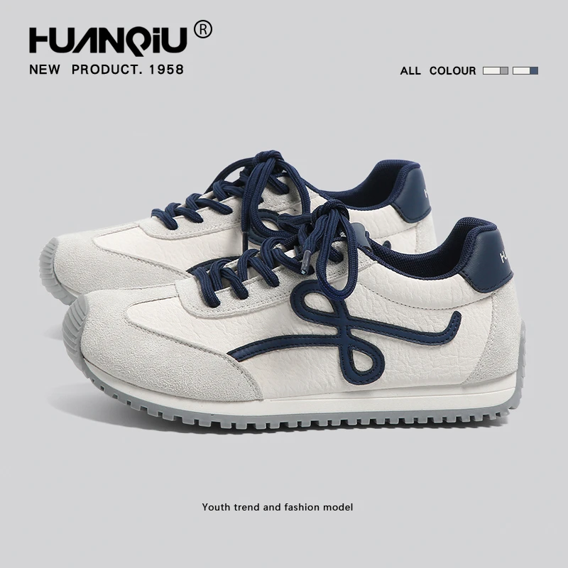 环球德训鞋女款百搭2025冬冬爆款经典阿甘鞋轻便休闲运动小白鞋女