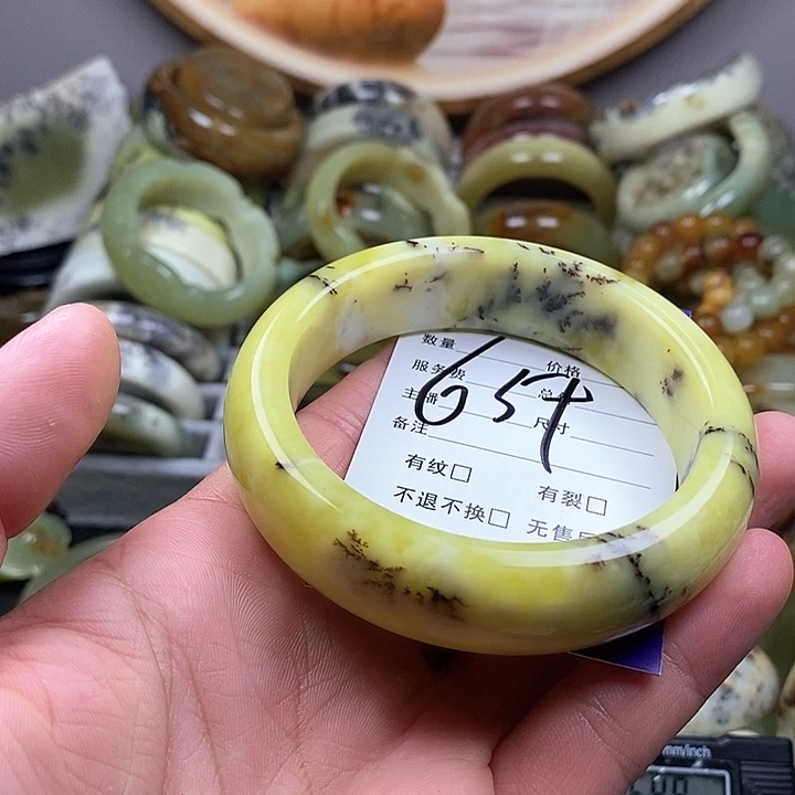 未镶嵌蛇纹石玉手镯