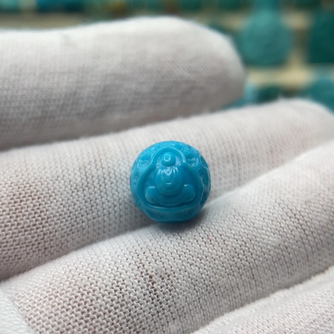 绿松石未镶嵌颈饰卡10.5