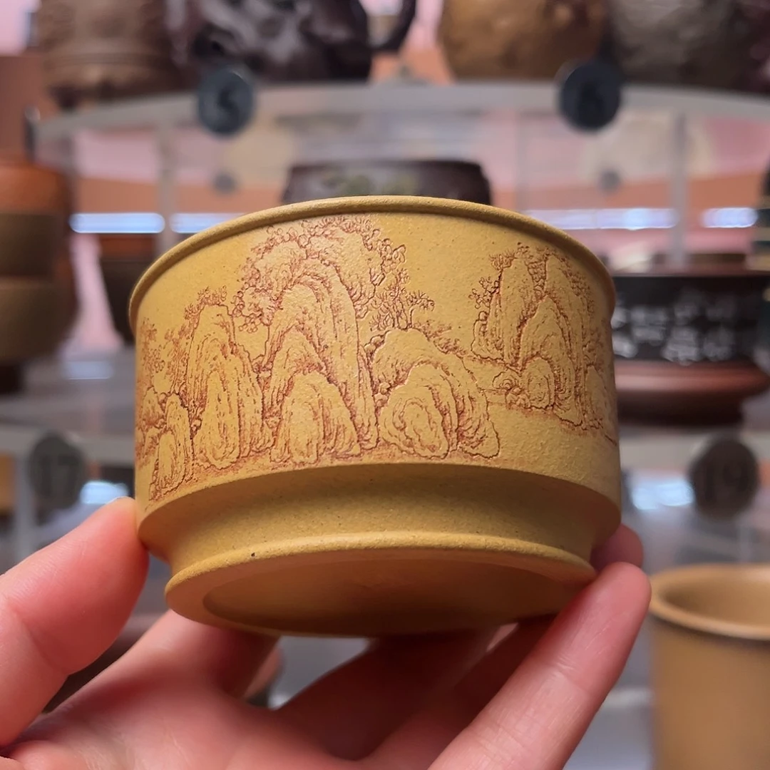 紫砂茶杯140毫升 德钟杯