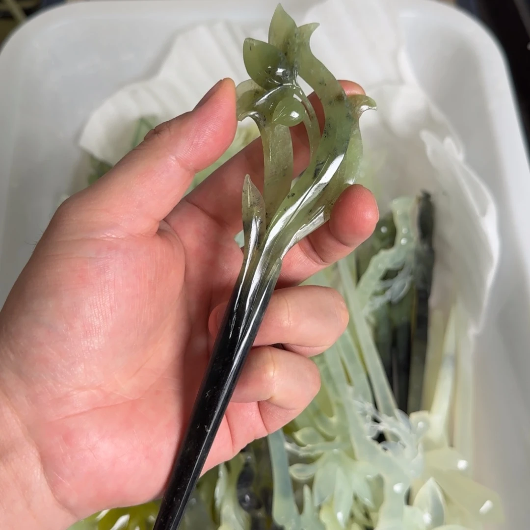 岫玉发簪未镶嵌明君玉簪贼拉好看