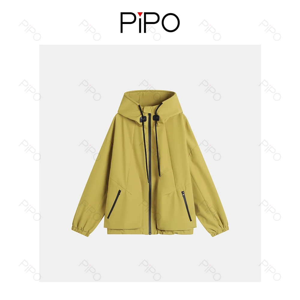 PIPO男女同款连帽外套宽松时尚女装休闲百搭外套DD53C074