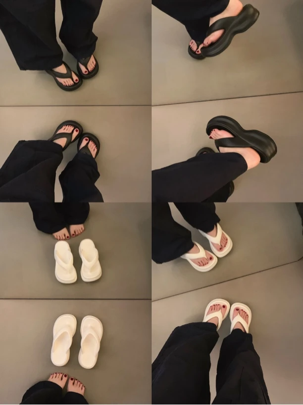 休闲百搭厚底软底人字拖女鞋外穿夏季夹脚拖鞋女款沙滩鞋凉拖鞋