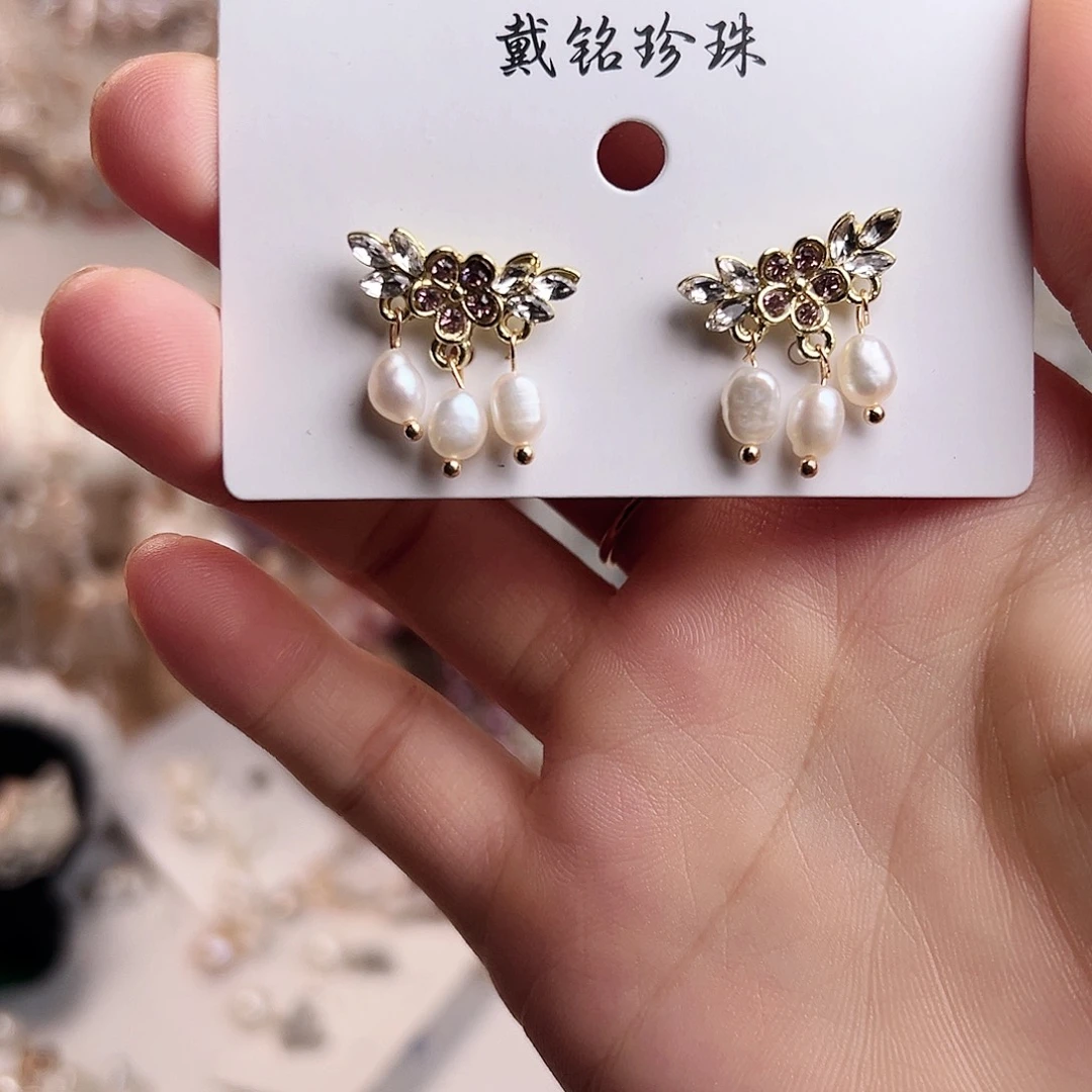 淡水珍珠银S925镶嵌颈饰