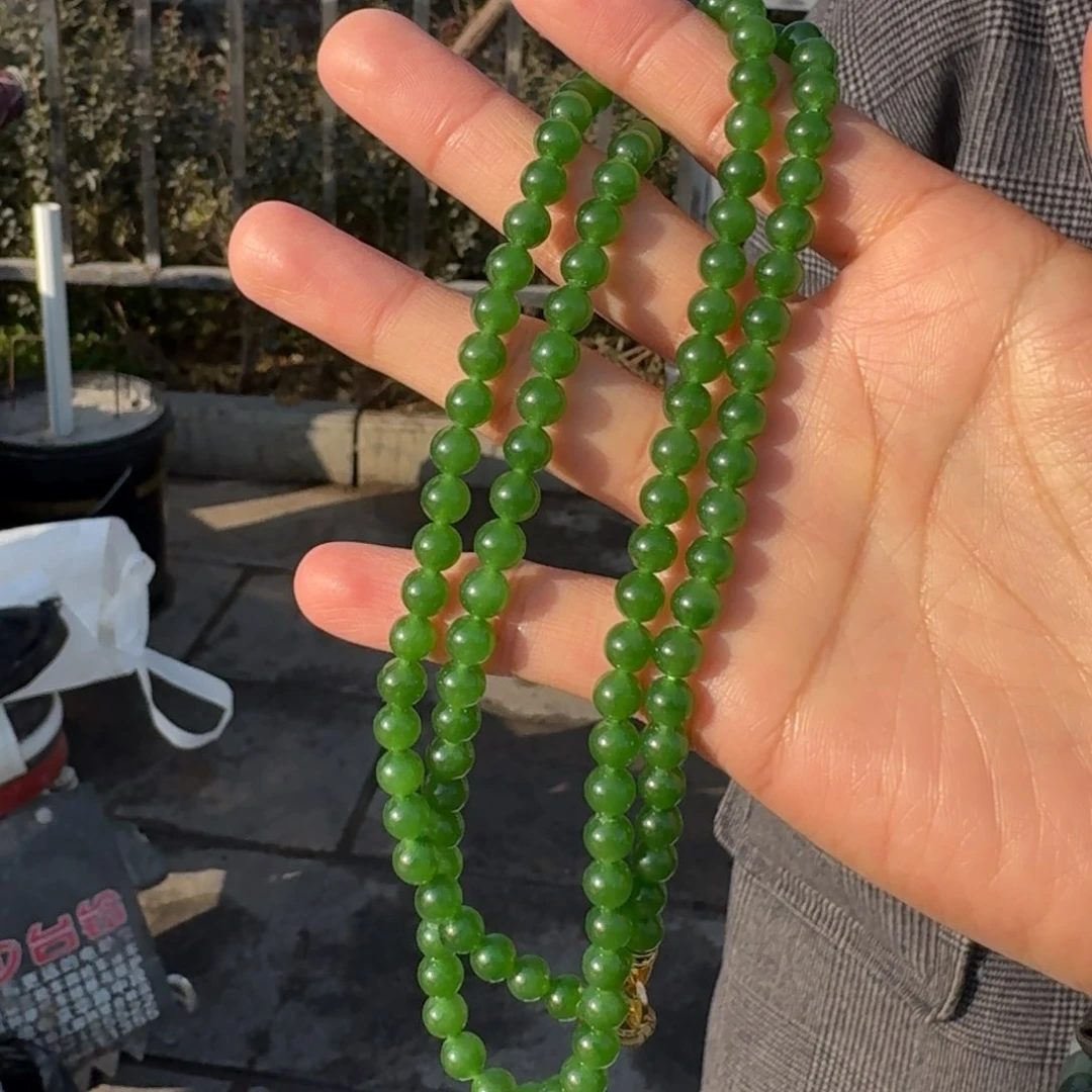 和田玉颈饰未镶嵌卡6碧玉高货豹哥多样性拍一发一