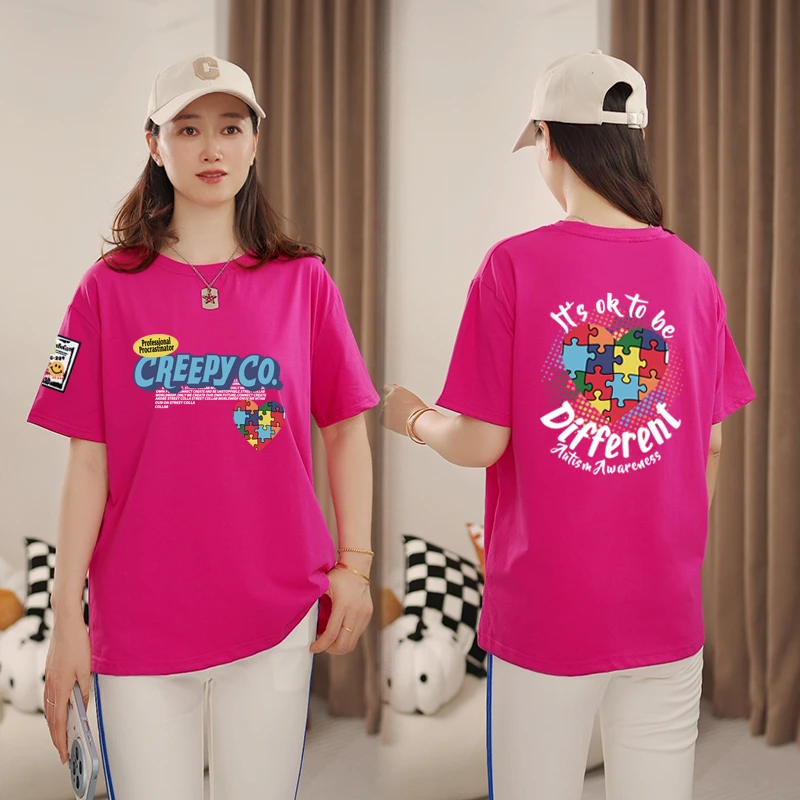 2025新款t恤女装夏季短袖韩版洋气宽松休闲减龄穿搭百搭印花上衣