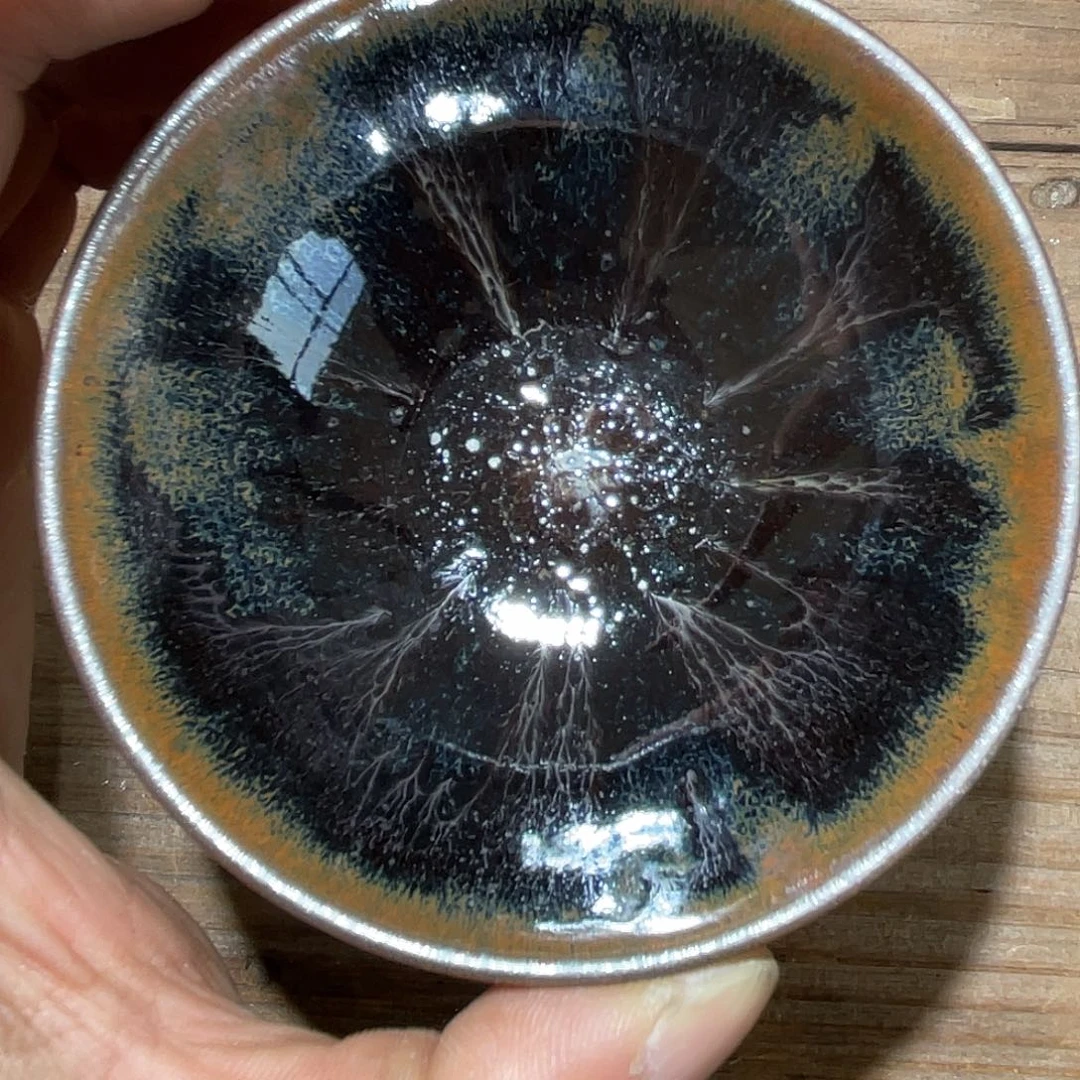 茶盏建窑建盏柴烧383