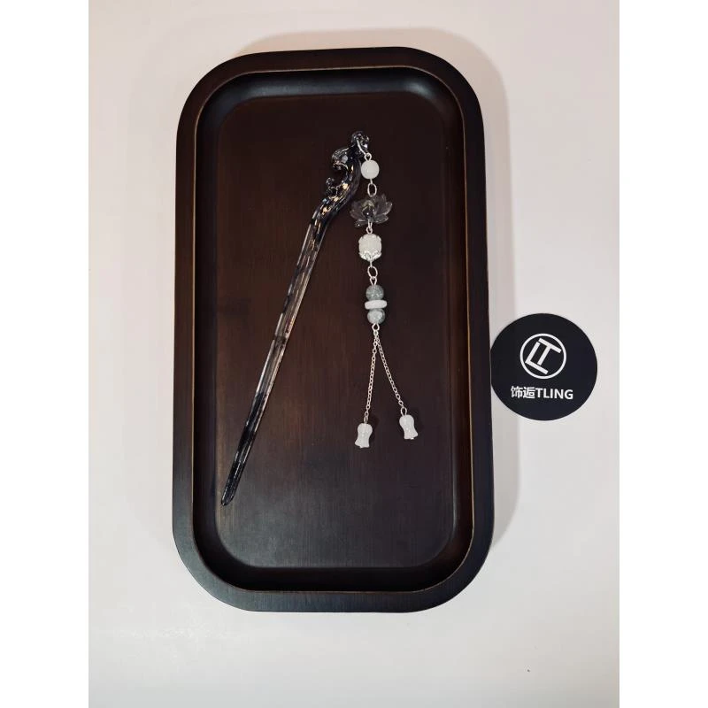 醋酸发簪，江南水墨新中式国风醋酸发簪简约古风（9925）