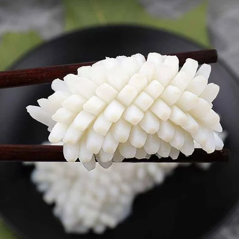 新鲜速冻鱿鱼花鱿鱼卷目鱼花火锅烧烤鲜嫩有嚼劲食材