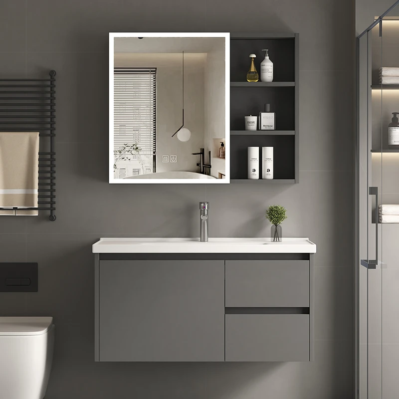 卫浴柜浴室柜组合陶瓷一体盆家用卫生间洗脸盆柜洗手间洗漱台抽屉
