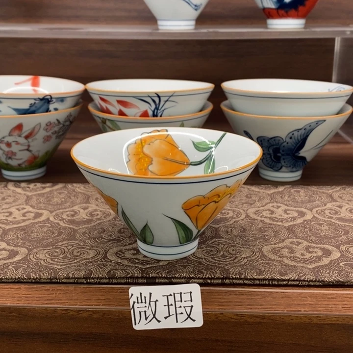 釉下老陶泥手工绘制