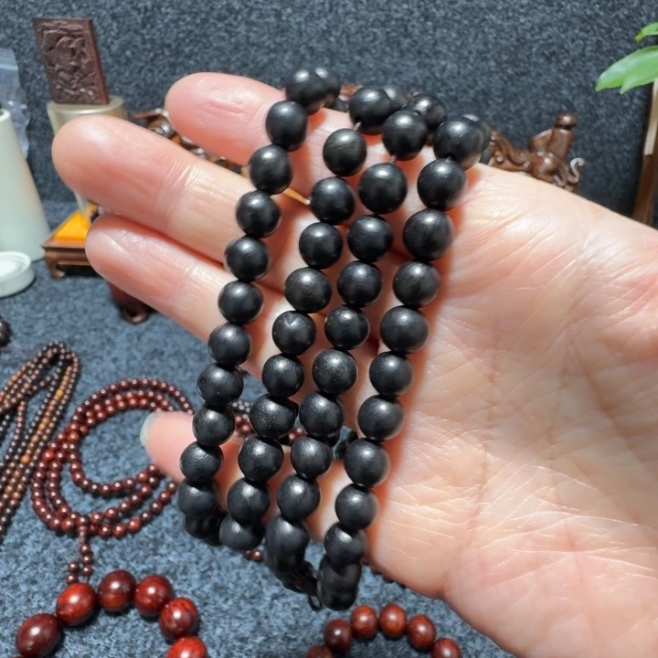 紫光檀0.8。   108粒手串