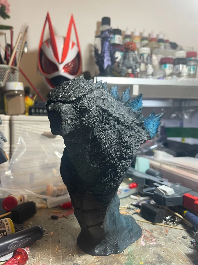 RX 哥斯拉胸像 约20cm高 GK树脂模型雕像摆件手办