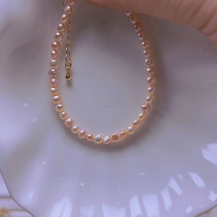 淡水珍珠颈饰合金