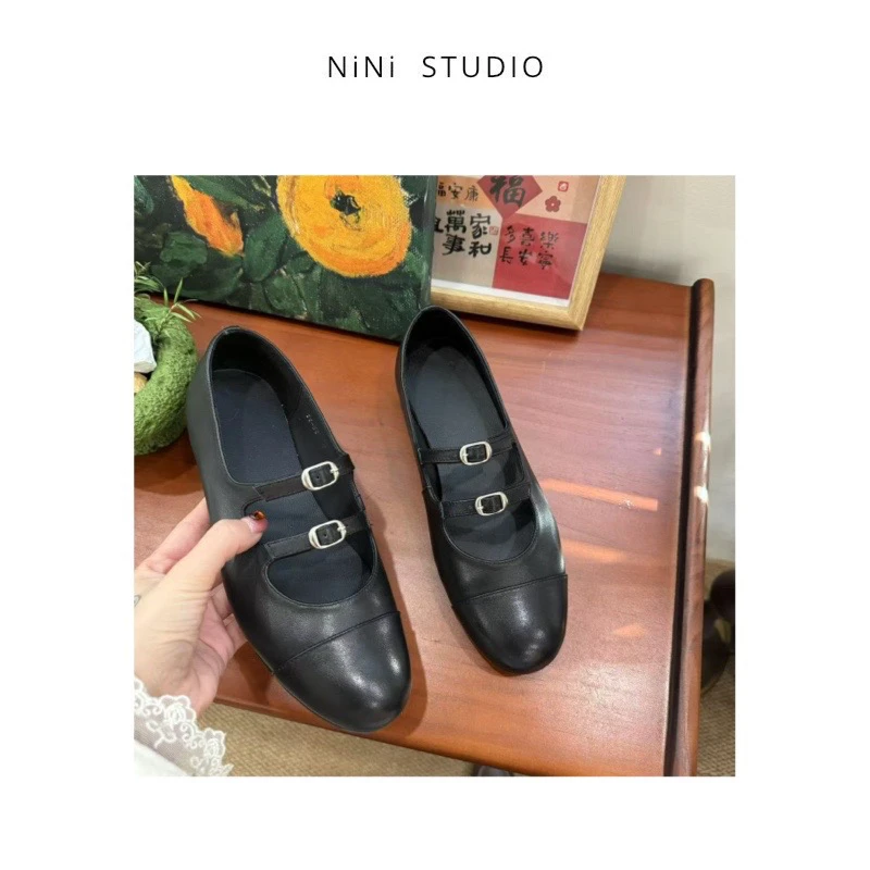 NiNi:精致百搭小羊皮单鞋～（保价年货款）