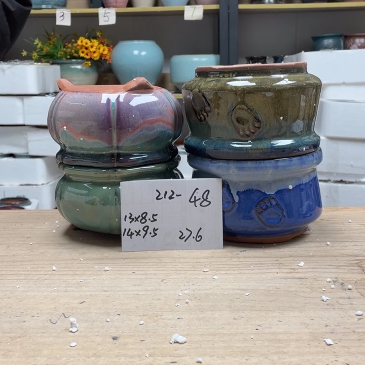 紫砂花盆多肉花盆微瑕48