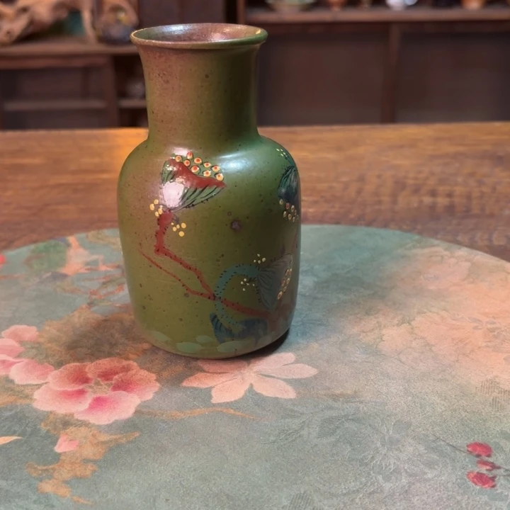 柴烧纯手工手绘陶瓷