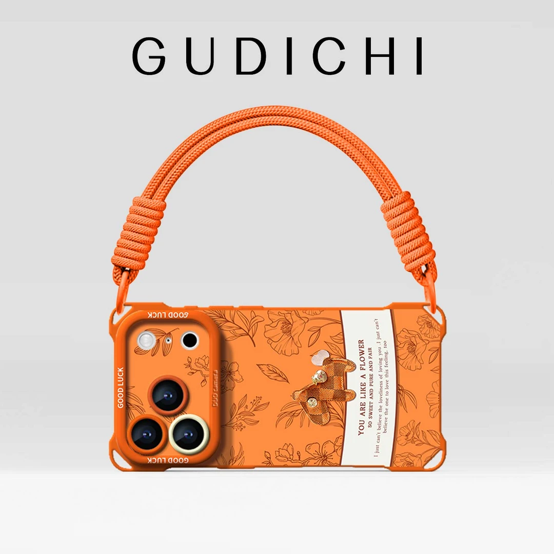 星宇橙复古奢华小马适用iPhone17手机壳苹果17pro新款17promax